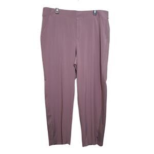 Athleta Brooklyn Mid Rise Ankle Pant Purple Size 18 NWT